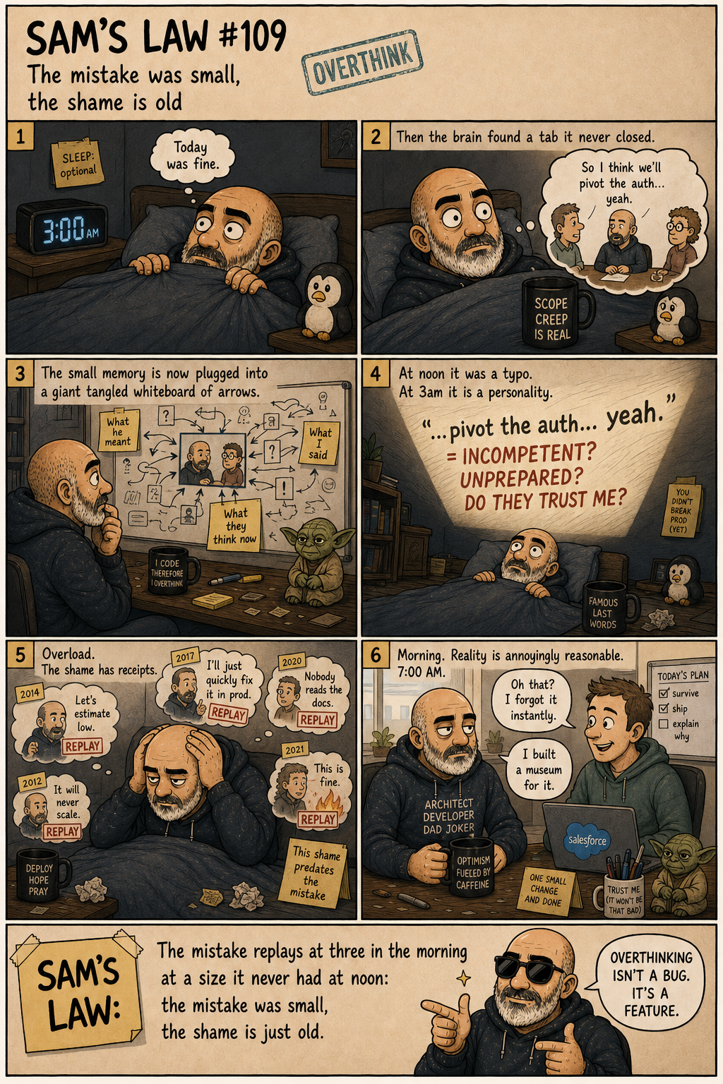 Sam's Law #109: The mistake was small, the shame is old