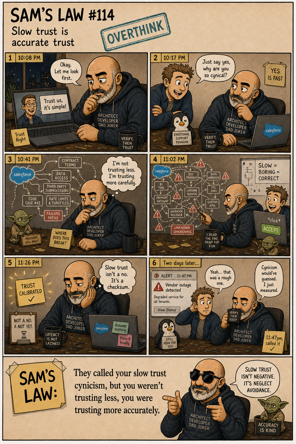 Sam's Law #114: Slow trust is accurate trust