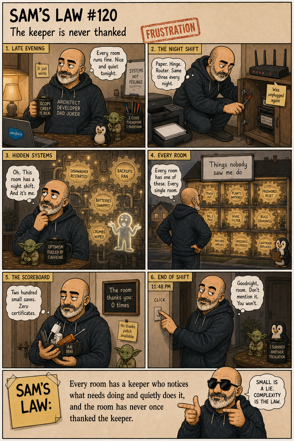 Sam's Law #120: The keeper is never thanked