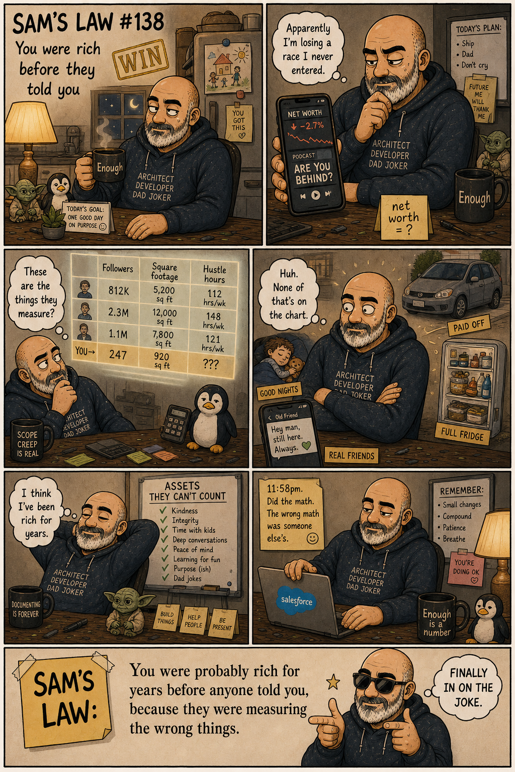 Sam's Law #138: You were rich before they told you