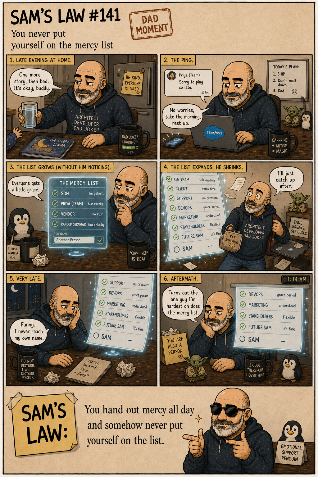 Sam's Law #141: You never put yourself on the mercy list