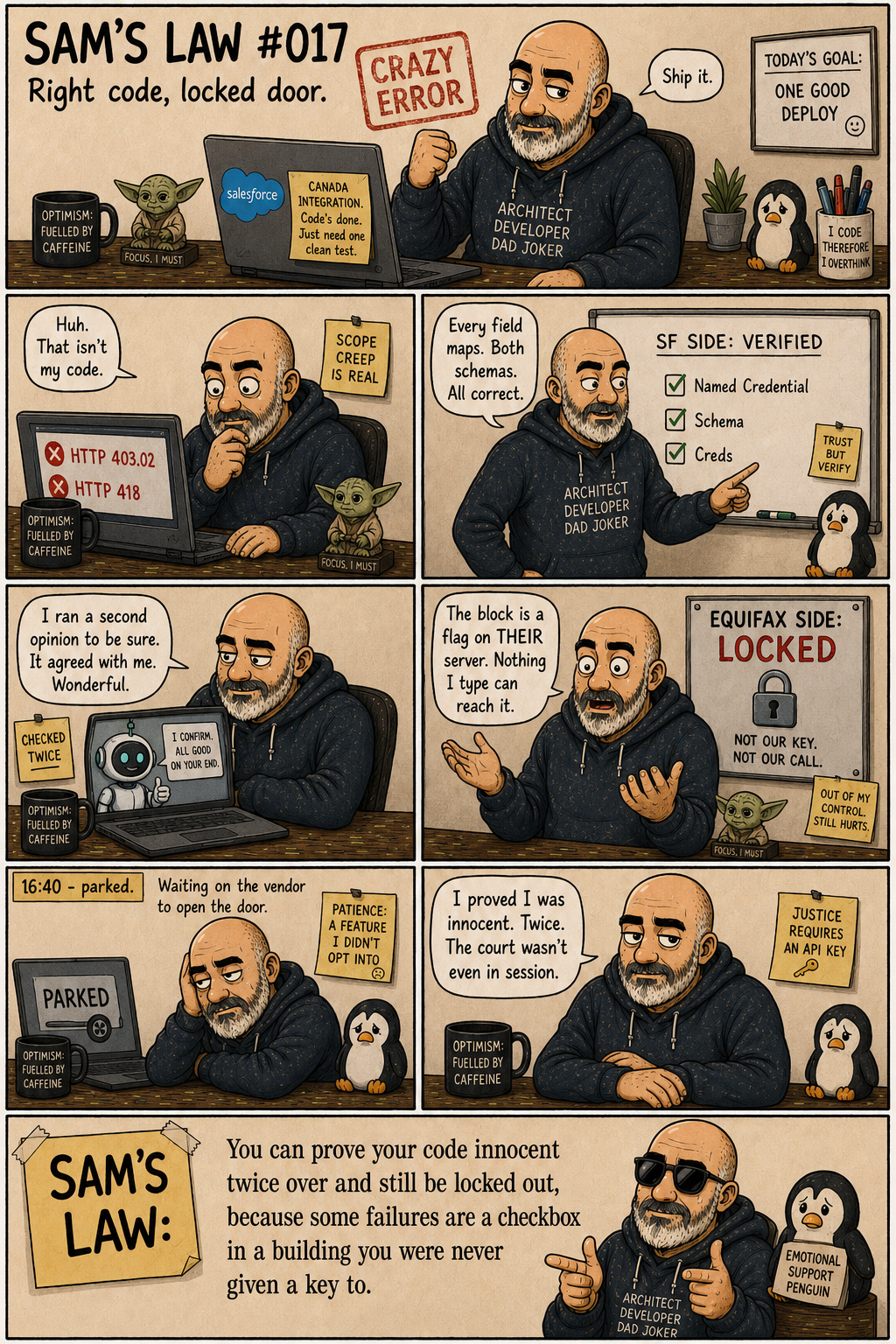 Sam's Law #017: Right Code, Locked Door