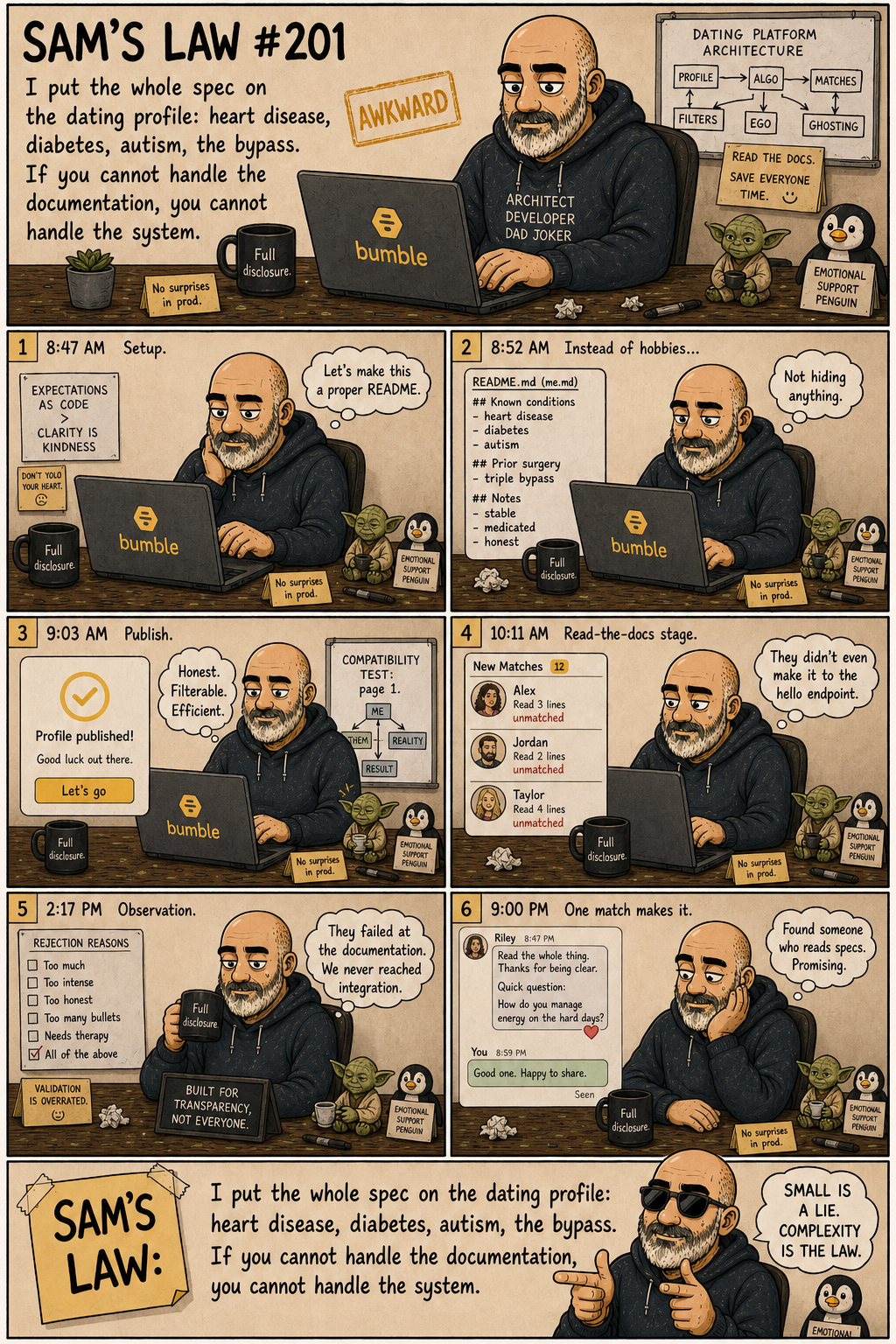 Sam's Law #201: Read the documentation first
