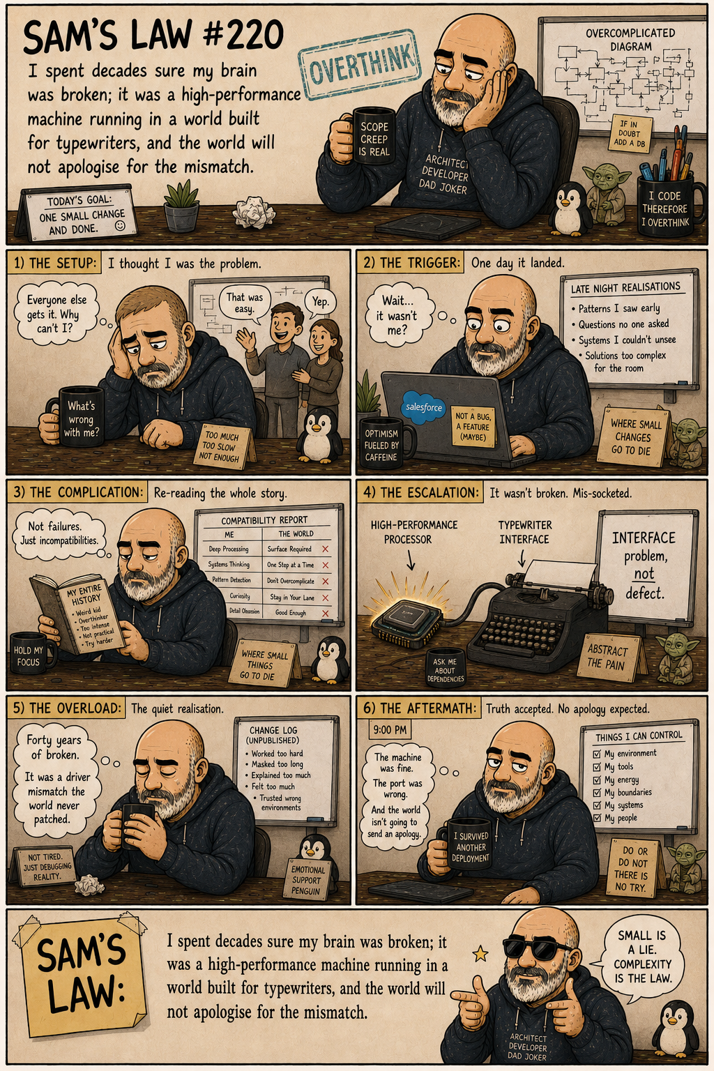 Sam's Law #220: Built for typewriters