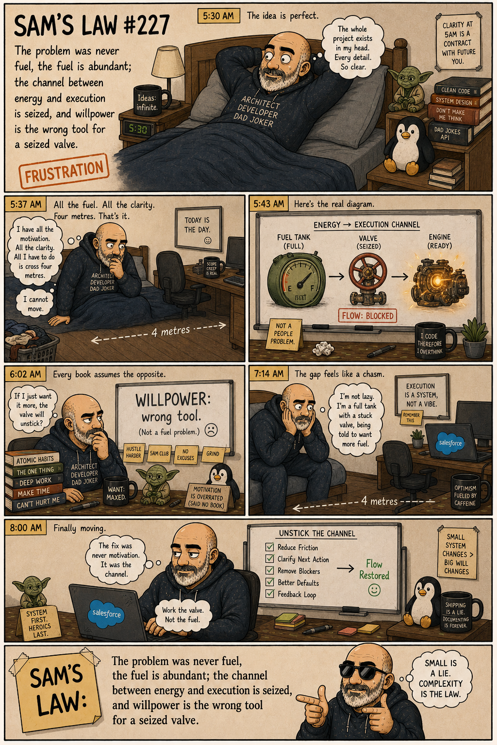 Sam's Law #227: Fuel, no channel