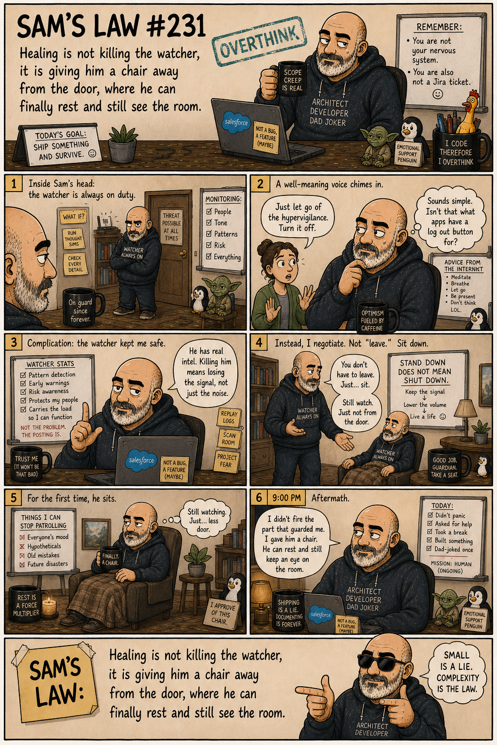 Sam's Law #231: A chair away from the door