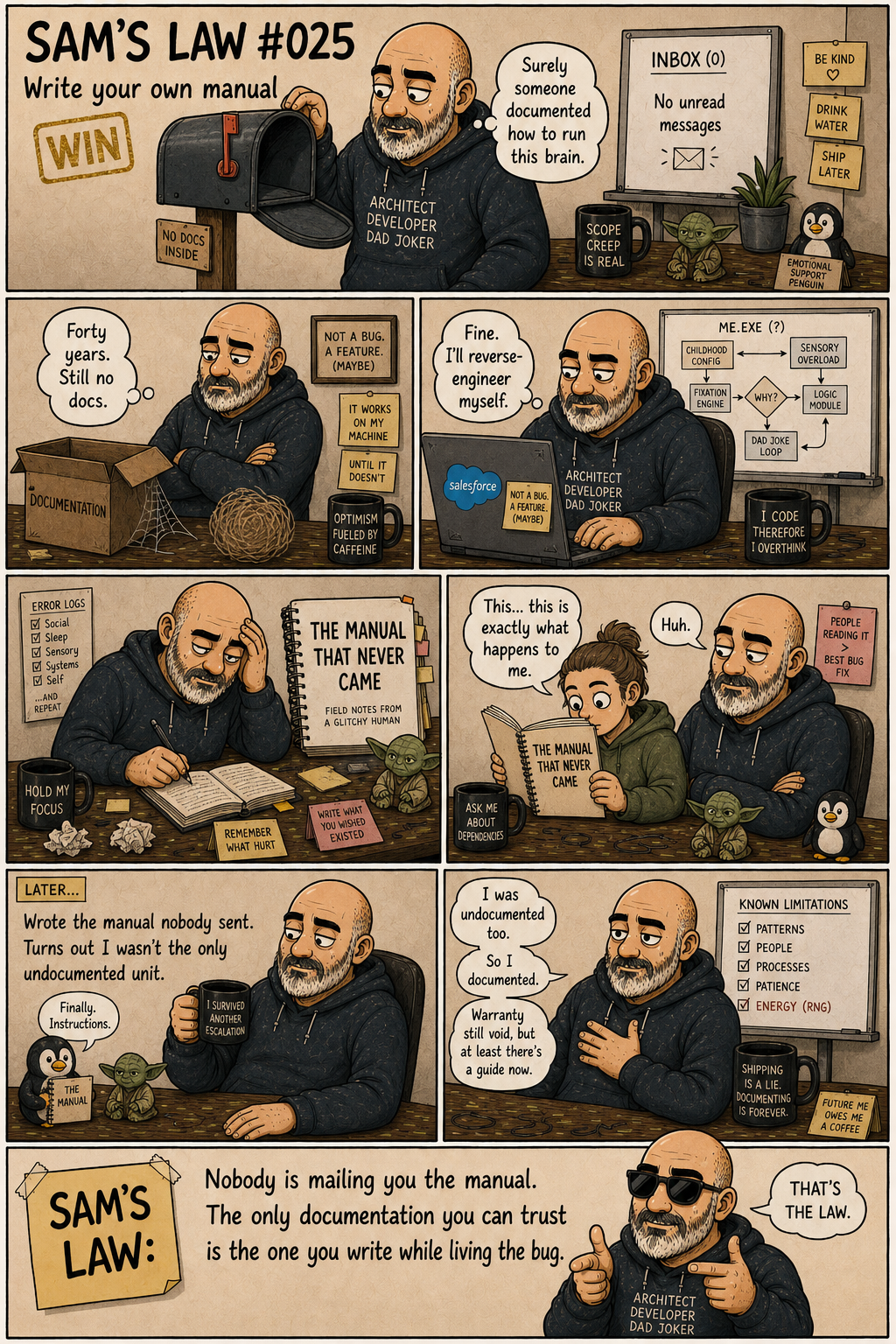 Sam's Law #025: The Manual That Never Came