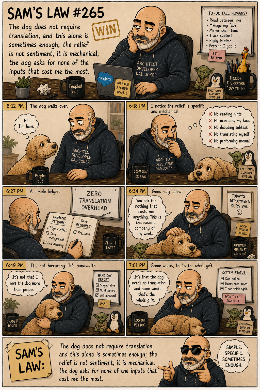 Sam's Law #265: The dog needs no translation
