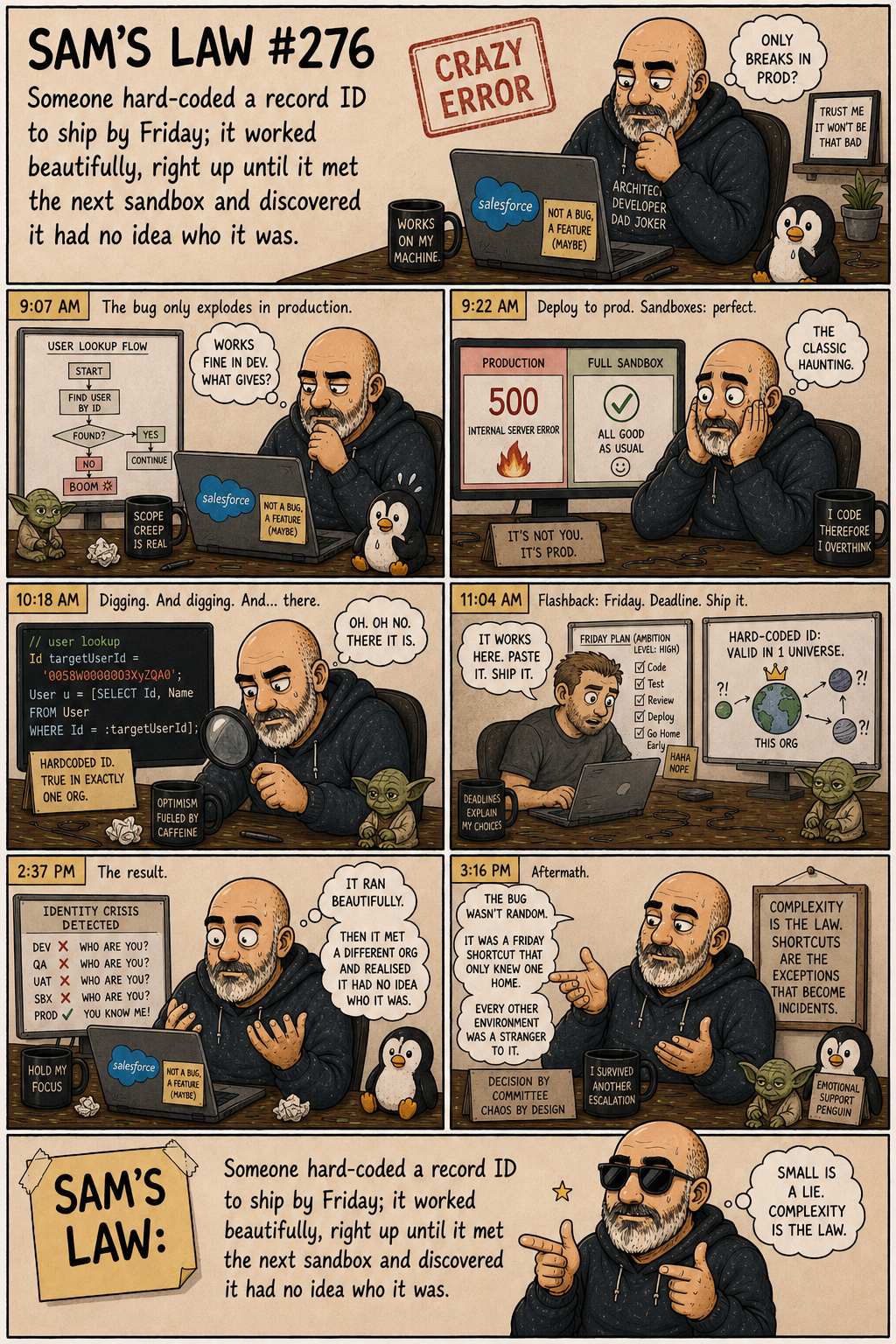 Sam's Law #276: The hard-coded ID
