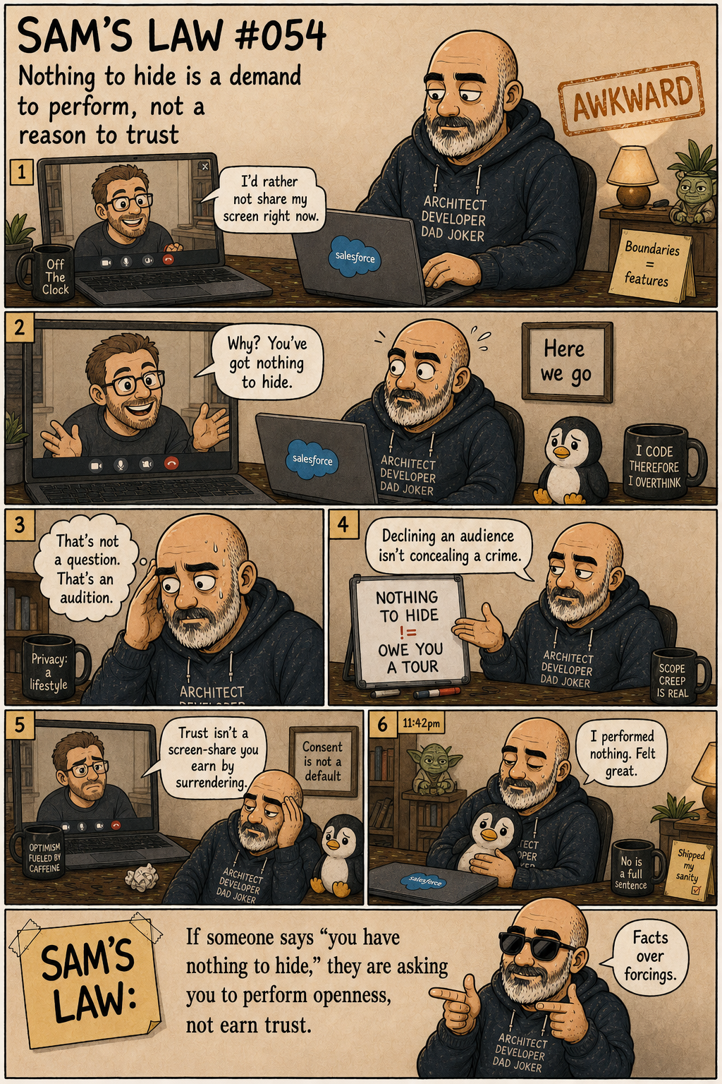 Sam's Law #054: The Privacy Night
